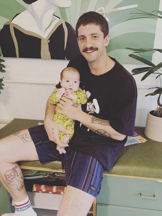 Tom Liberatore with his son Oscar.