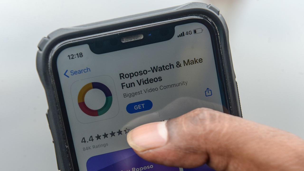 Local TikTok alternatives added millions of new users following the ban. Picture: Arun Sankar / AFP