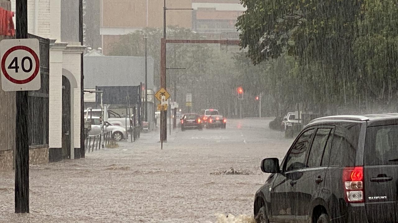 Rob Mercer from Wings over the Downs took these photos as his store was flooding for the second time in a month.