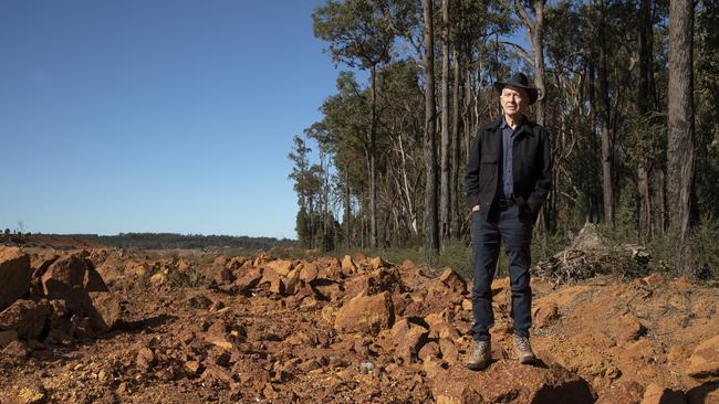 Kingsley Dixon at Alcoa’s Willowdale mine site near Waroona, WA. Picture: Philip Gostelow