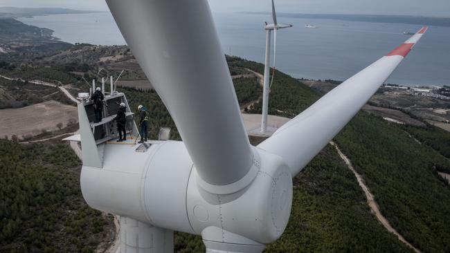 As the world transitions to clean energy, with the rise of renewable energy and electric vehicles, the demand for crude oil is tipped to slow. Picture: Getty Images