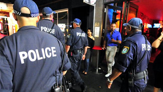 Generic of police on patrol in Kings Cross, Sydney, NSW. The Daily Telegraph is accompanying one of the Police Order and Riot Squads on patrol as part of National Operation Unite police blitz on drunken, violent and anti-social behaviour on the streets of Sydney.