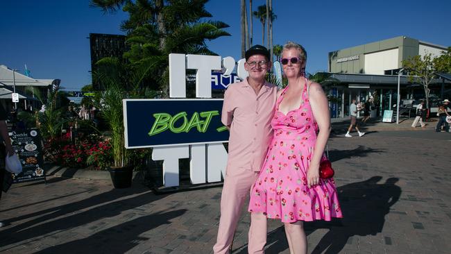 David and Alison Costello at the Sanctuary Cove Boat Show. Picture: Glenn Campbell