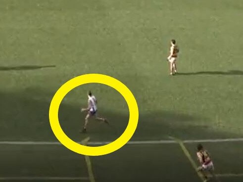 This is a 50m penalty in the AFL.