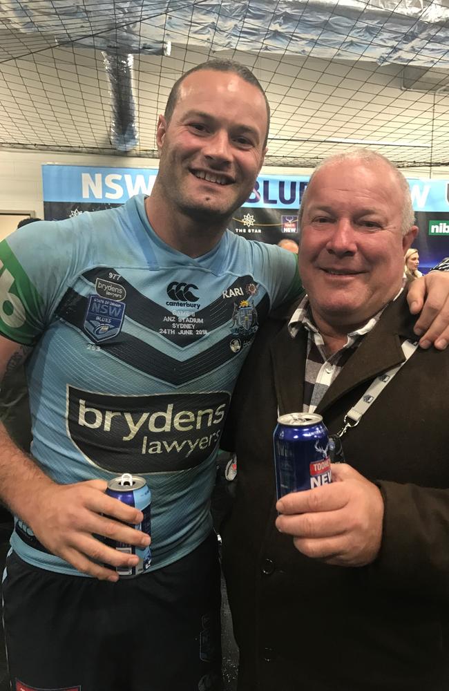 Cordner shared the special night with his father Chris. Supplied photo