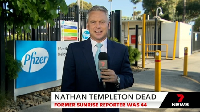 Channel Seven pays tribute to Sunrise reporter Nathan Templeton (7 News)