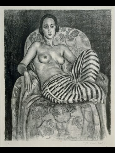 <p>A NEW exhibition at Brisbane's Gallery of Modern Art looks beyond Henri Matisse's joyful use of colour to reveal his skill in the discipline of drawing.<br/> <br/> <em>Grande odalisque a la culotte bayadere (Large odalisque in Bayadere culottes)</em> 1925 / Collection: Bibliotheque nationale de France, Paris / © Succession H Matisse</p> <p><strong>FULL STORY:</strong> <a href="http://www.theaustralian.com.au/news/arts/where-do-you-draw-the-line/story-fn9n8gph-1226203506452">Where do you draw the line?</a></p>