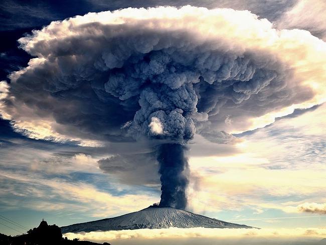 Sensazioni, Etna In Eruzione ... This image shows the magnificence of erupting magma, ash and gas, during the first days of December 2015, which rose to a height of several kilometers above the summit of Mount Etna. Location: Cesarò (ME). Picture: Giuseppe Mario Famiani (IT)/Siena International Photo Awards 2016