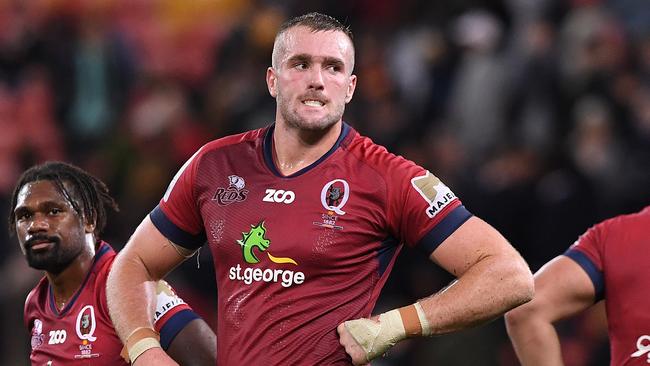 Queensland’s Izack Rodda after the narrow loss to the Highlanders on Saturday night.