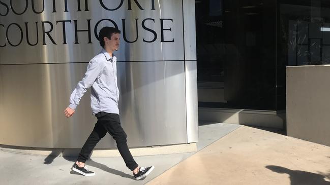 Zachery John Moore, 19, pleaded guilty in the Southport District Court to one charge of arson. Picture: Jodie Callcott.