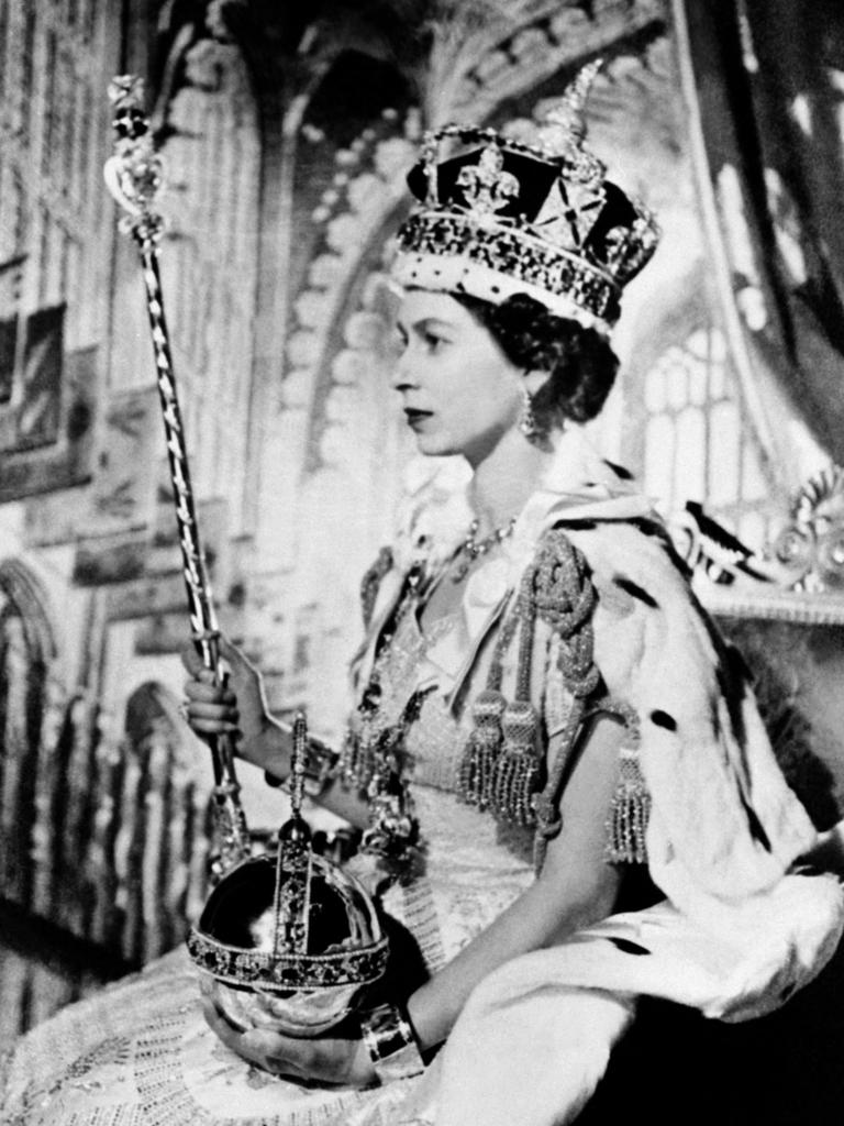 The Queen was only 27 when she had her coronation. Picture: AFP