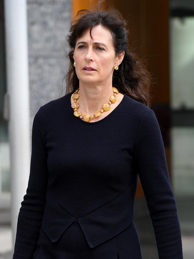 Louise Macauley of ASIC leaves the Federal Court in Melbourne earlier today. (AAP/Andy Brownbill)