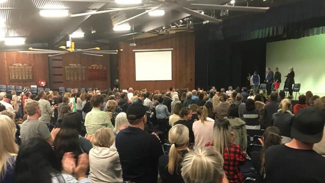 Anti-vaxxer rally at Miami. Picture: Jack Harbour.