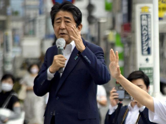 Former Japanese prime minister Shinzo Abe. Picture: Kazuhiko Hirano/Yomiuri