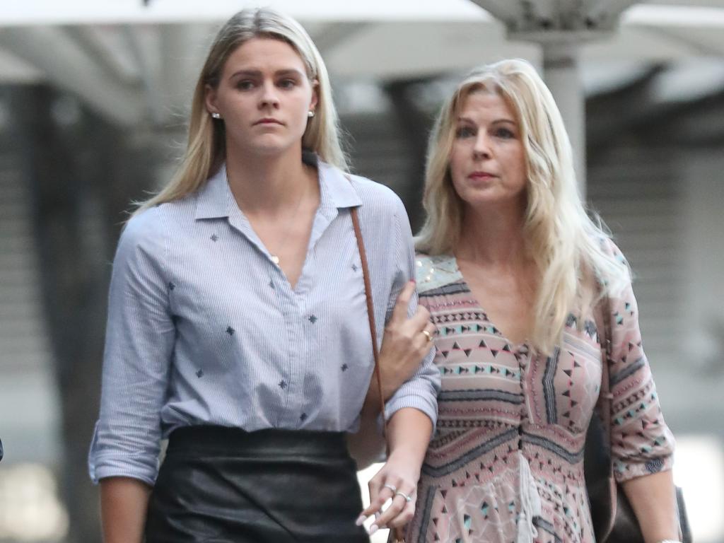 Australian swimmer Shayna Jack and her mother Pauline. Picture: Annette Dew