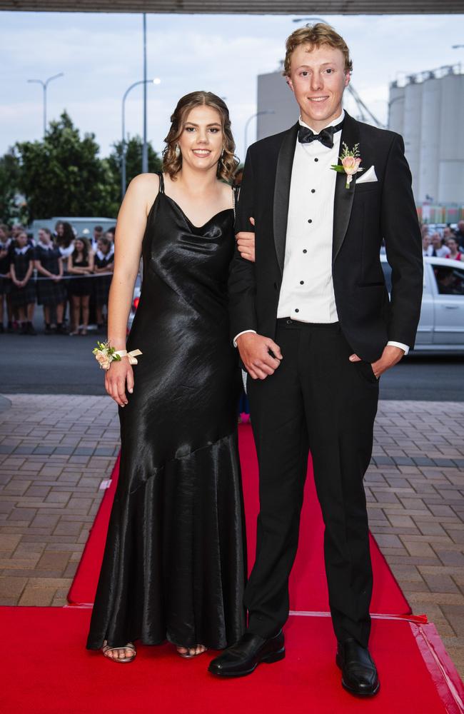 Bridget Rea and Will Forrest at Toowoomba Grammar School formal at Rumours International, Wednesday, November 15, 2023. Picture: Kevin Farmer