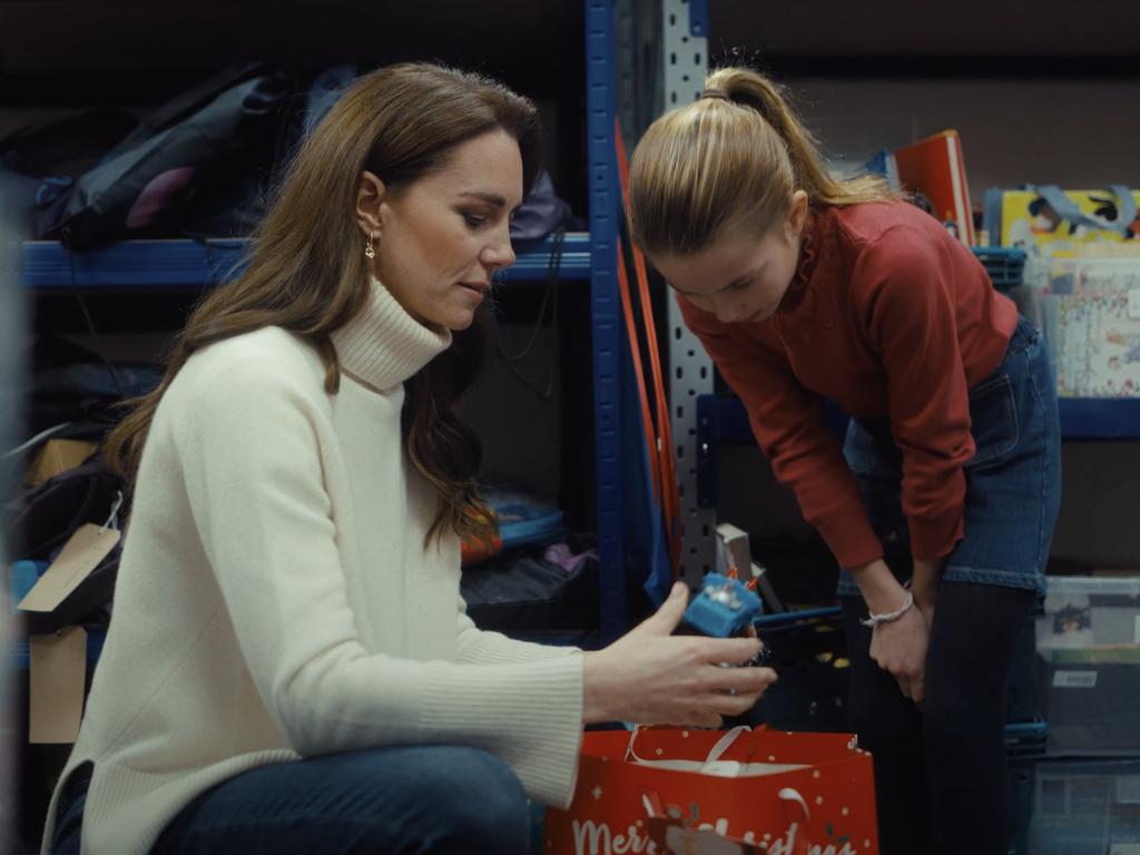 The Princess of Wales with Princess Charlotte. Picture: Kensington Palace/Youtube