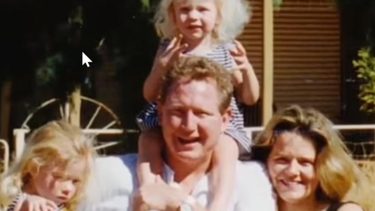 An old photo of Mr and Ms Forrest with their daughters Grace and Sophia. Picture: ABC