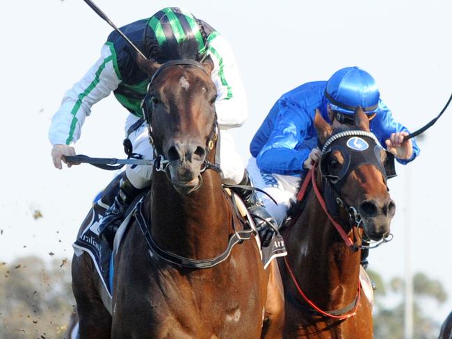 Race 6 - 3:05PM MONACO CUP - MING DYNASTY QUALITY (1400 METRES).Winner 'Addictive nature' ridden by Tim Clark. Trained by Bjorn Baker.(NEWS CORP/Simon Bullard)