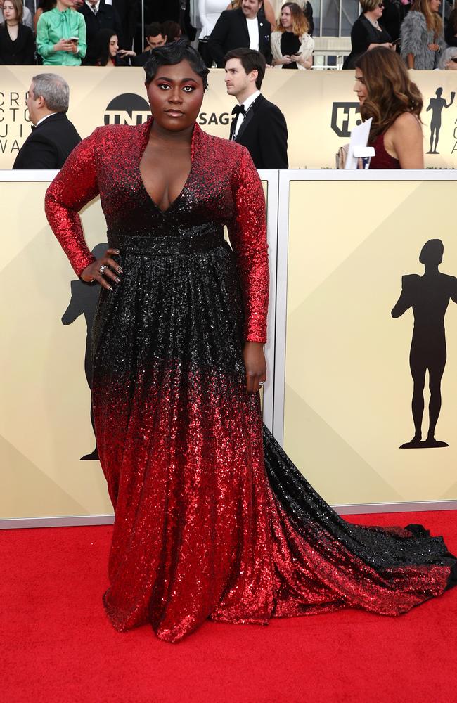 Brooks stuns in black and red. Picture: Getty