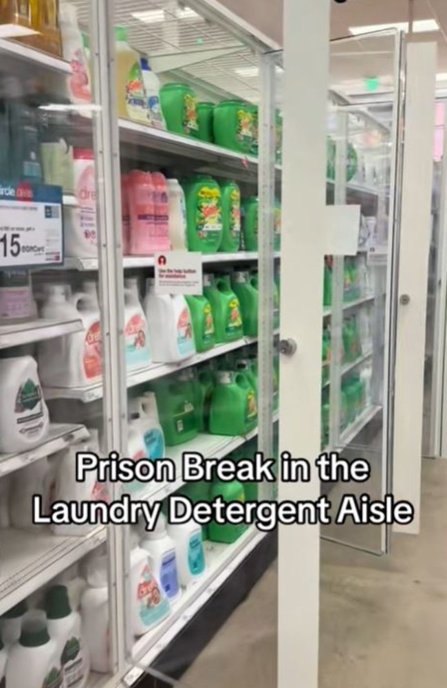 The laundry detergent was locked up. Picture: TikTok/@samanthawynngreenstone