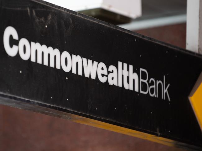 Commonwealth Bank signage at a branch in the Sydney CBD. Picture: NCA NewsWire / James Gourley