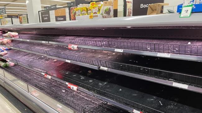 Dubbo lockdown panic buying has set in. Picture: Heather Rogers/Facebook