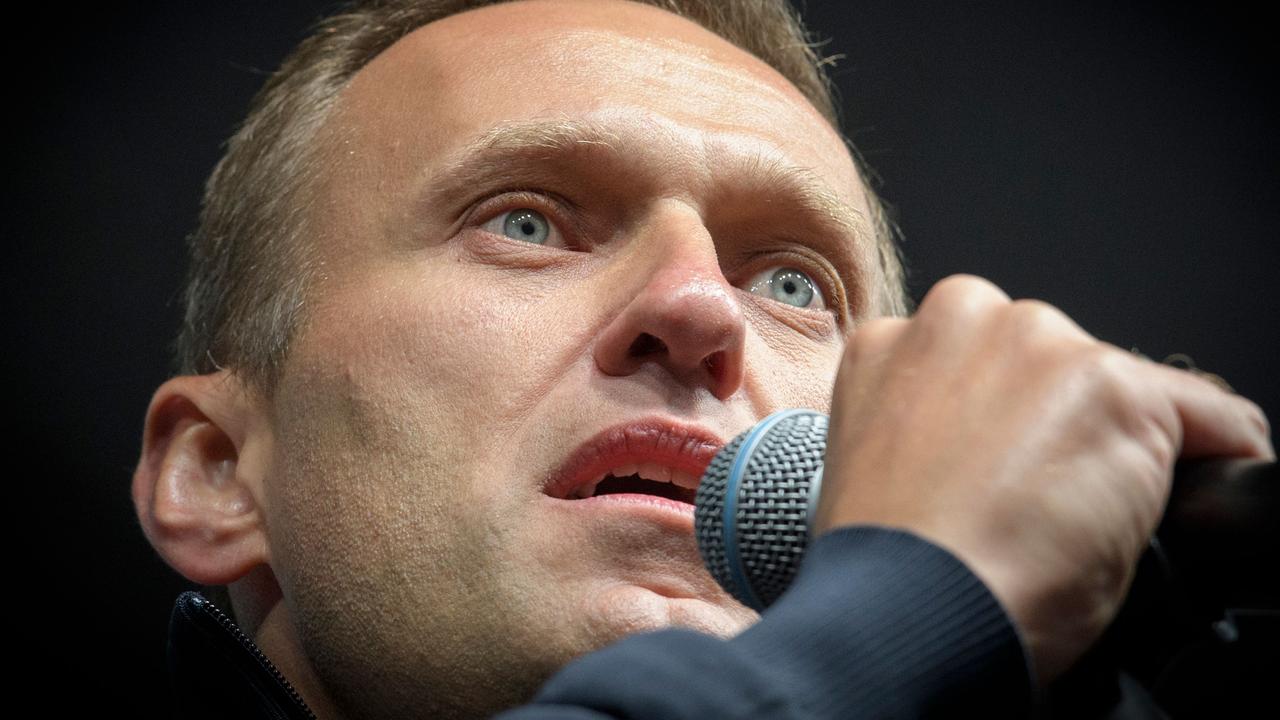 Russian opposition leader Alexei Navalny, pictured during a 2019 demonstration in Moscow. Picture: Yuri Kadobnov/AFP