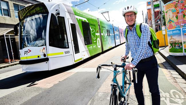 Brunswick state Greens MP Tim Read is calling for better cycling infrastructure.