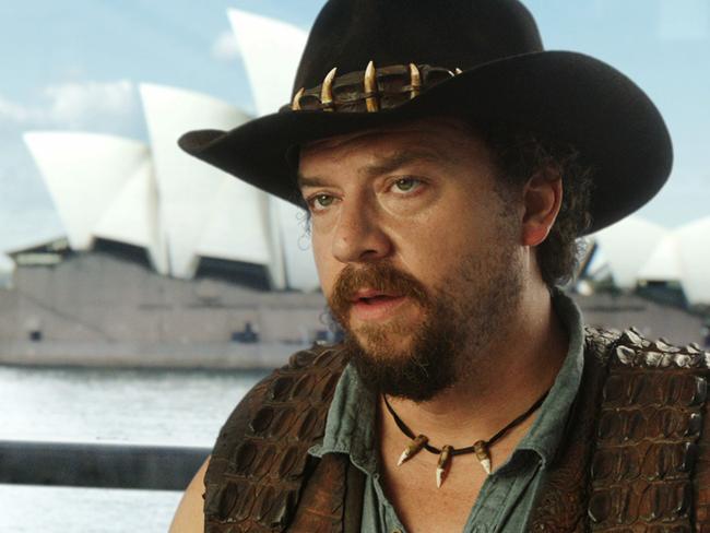 Danny McBride stars as Crocodile Dundee’s son in Tourism Australia’s new campaign. Picture: AAP