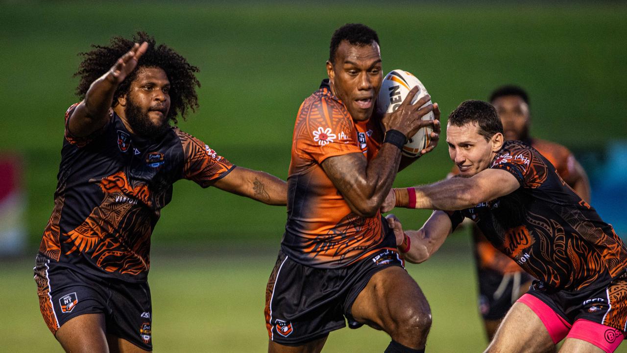 Suliasi Tavodi at the 2024 Deadly Cup Carnival between the Indigenous All Stars and Territory All Stars. Picture: Pema Tamang Pakhrin