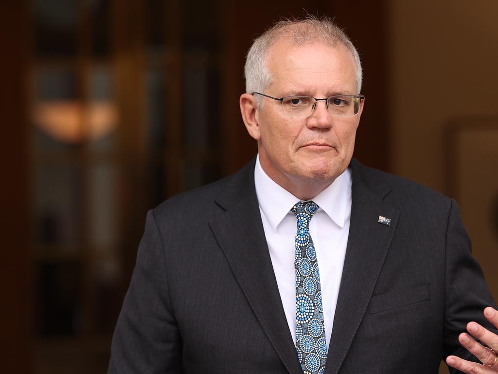 Prime Minister Scott Morrison says states will work out how to record positive RATs. Picture: NCA NewsWire / Gary Ramage