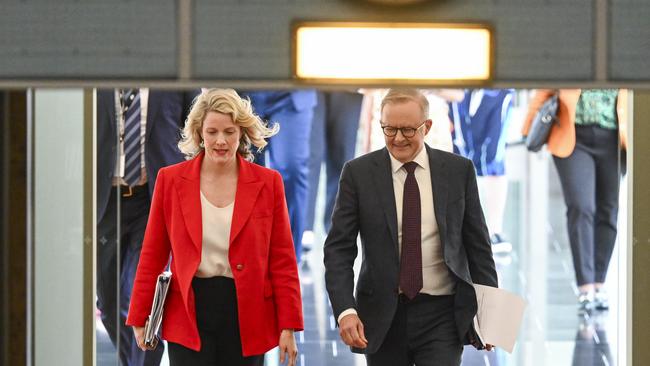 The government, including Home Affairs Minister Clare O’Neil, has left the door open to more legislation. Picture: NCA NewsWire / Martin Ollman