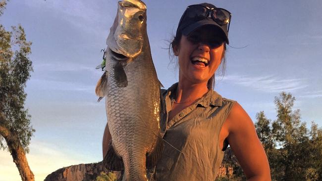 Alex Henggeler with a barra caught at East Alligator in the NT