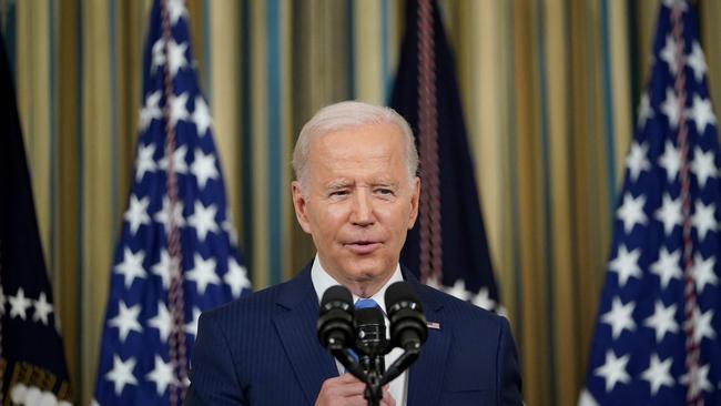 For Australia, the fact that US President Joe Biden avoided a mauling in the polls will give the US confidence to continue to advance the AUKUS alliance. Picture: Mandel Ngan/ AFP