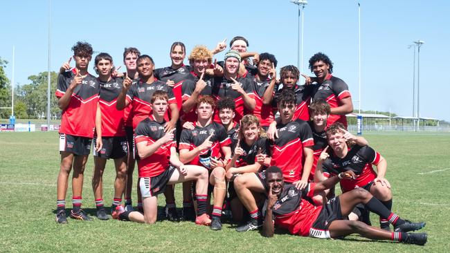 Ignatius Park College and Kirwan State High School teams take on St Brendanâ€™s College Yeppoon teams in Queensland state rugby league semi finals at Mackay on Wednesday, August 24, 2022.