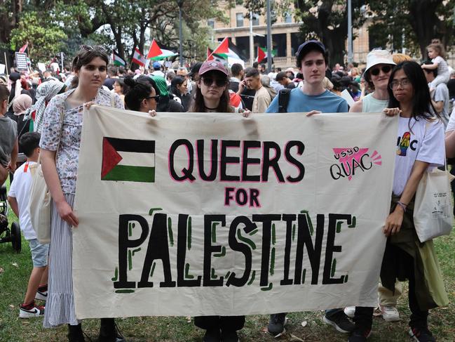 Protesters at the rally. Picture: David Swift