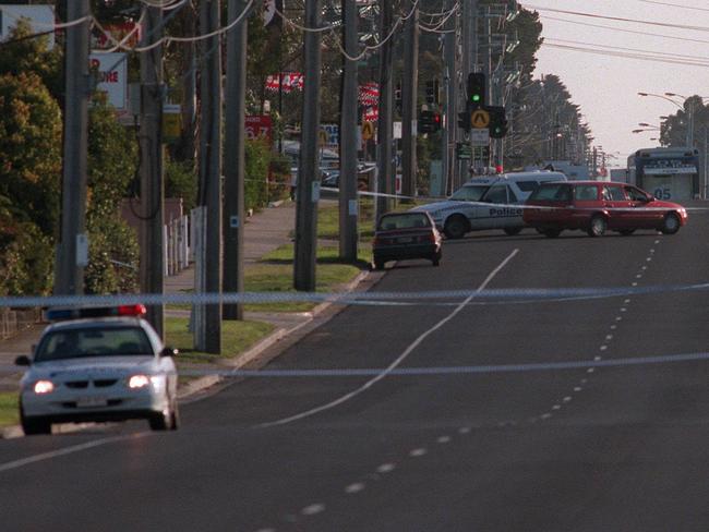 The Moorabbin scene where the officers were gunned down. Picture: Andrew Batsch