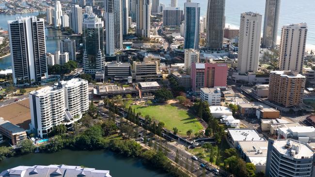 The Surfers Paradise Transit Centre and Bruce Bishop carpark. Photo: Supplied