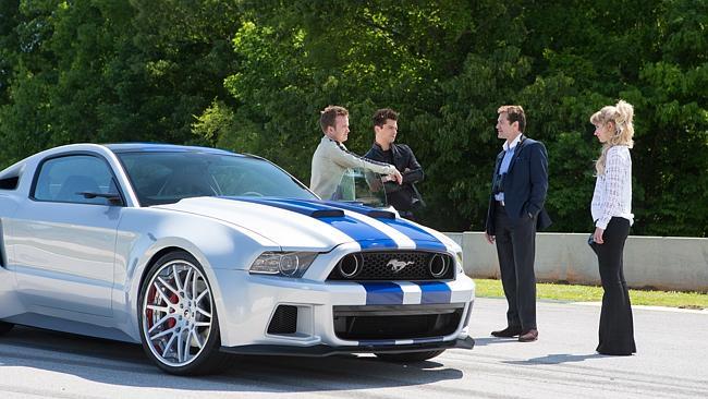 A scene from Need For Speed featuring a Mustang Shelby GT500