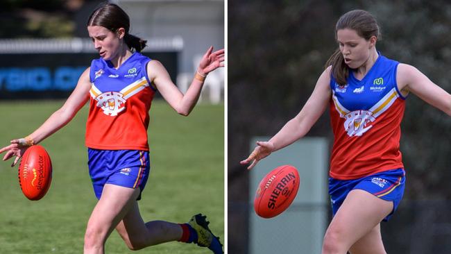 (L-R) Ash Patton and Kiarna Woolley-Blain in action for Tuggeranong Valley. Picture: Wazshots.com.au