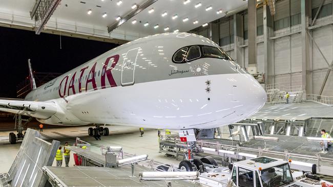 A Qatar Airways plane.