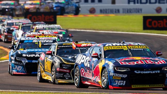 DARWIN, AUSTRALIA - JUNE 15: (EDITORS NOTE: A polarizing filter was used for this image.) Broc Feeney driver of the #88 Red Bull Ampol Racing Chevrolet Camaro ZL1 during the betr Darwin Triple Crown, part of the 2024 Supercars Championship Series at Hidden Valley Raceway, on June 15, 2024 in Darwin, Australia. (Photo by Daniel Kalisz/Getty Images)