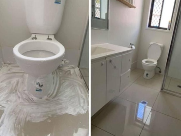 The shaving cream toilet hack has previously gone wild online. Picture: Facebook/Mums Who Clean