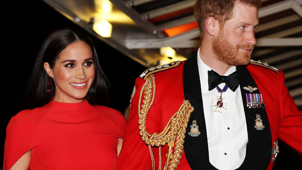 Prince Harry, Duke of Sussex and Meghan, Duchess of Sussex arrive to attend the Mountbatten Music Festival at Royal Albert Hall. Picture: Simon Dawson – WPA Pool/Getty Images