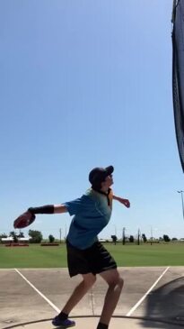 James Galea warming up for his North Queensland Athletics Championships gold