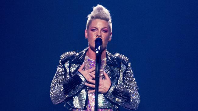 Pink is currently on a huge world tour. Picture: Anna KURTH / AFP