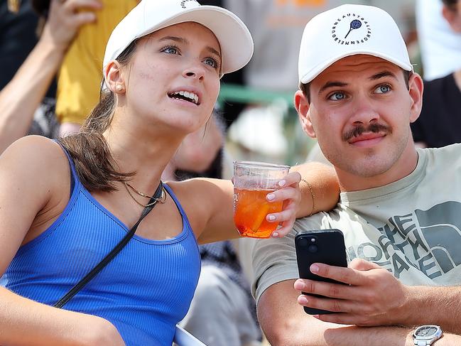 MELBOURNE, AUSTRALIA - NCA NewsWire Photos JANUARY 22, 2024 : Crowds on Day 9 of the Australian Open tennis tournament in Melbourne, Australia . Picture: NCA NewsWire / Ian Currie