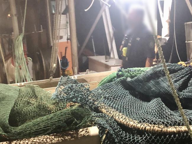 The Gold Coast-based prawn trawler was allegedly caught illegally fishing in NSW waters off Kingscliff by officers from the NSW Department of Primary Industries and NSW Police Marine Area Command.