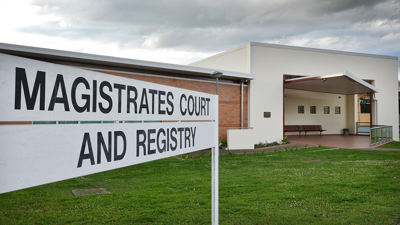 Adam Lindsay Lenaghan appeared at Gympie Magistrates court and pleaded guilty to threatening a gym owner with a bat.